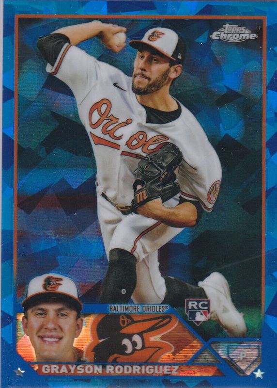 Grayson Rodriguez 2023 Topps Chrome Update Sapphire Edition #USCS50 Base Rookie SGC 10