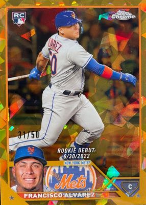 2023 Topps Chrome Update Sapphire Edition #USCS158 Rookie Debut - Gold /50