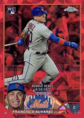 2023 Topps Chrome Update Sapphire Edition #USCS158 Rookie Debut - Red /5