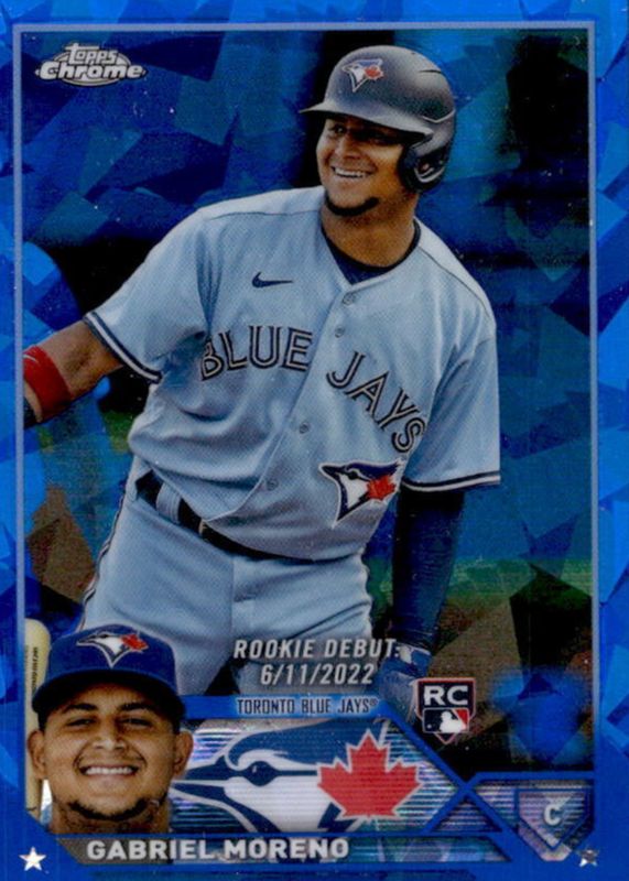 Gabriel Moreno 2023 Topps Chrome Update Sapphire Edition #USCS181 Rookie Debut PSA 10