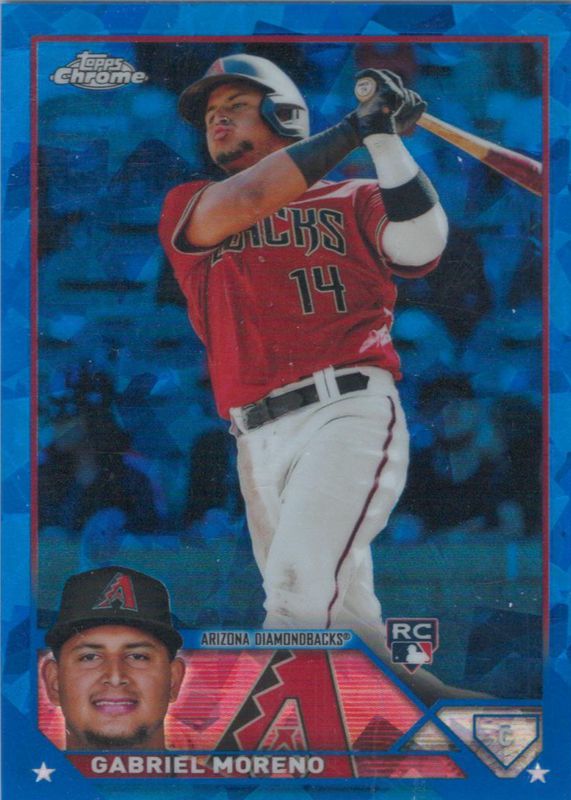 Gabriel Moreno 2023 Topps Chrome Update Sapphire Edition #USCS161 Base Rookie PSA 10