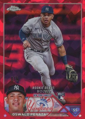 2023 Topps Chrome Update Sapphire Edition #USCS5 Rookie Debut - Red /5