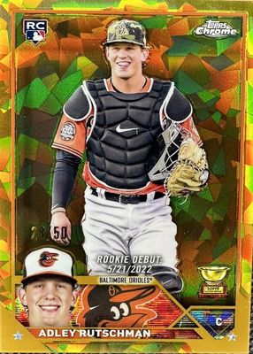 2023 Topps Chrome Update Sapphire Edition #USCS275 Rookie Debut - Gold /50