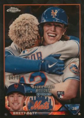 2023 Topps Chrome Update Sapphire Edition #USCS244 Rookie Debut - Black /10