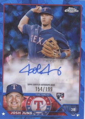  2023 Bowman Chrome Mega Box Mojo Refractor Pink #43 Josh Jung  RC - Rookie Card /199 Texas Rangers Baseball NM-MT : Collectibles & Fine Art