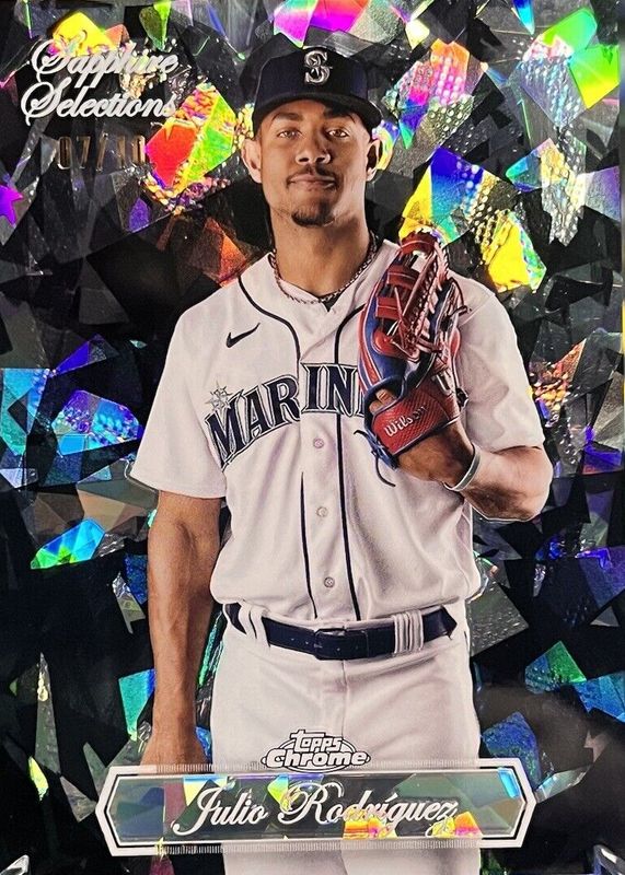Julio Rodriguez 2023 Topps Chrome Update Sapphire Edition #SS-23 Sapphire Selections - Black /10 RAW