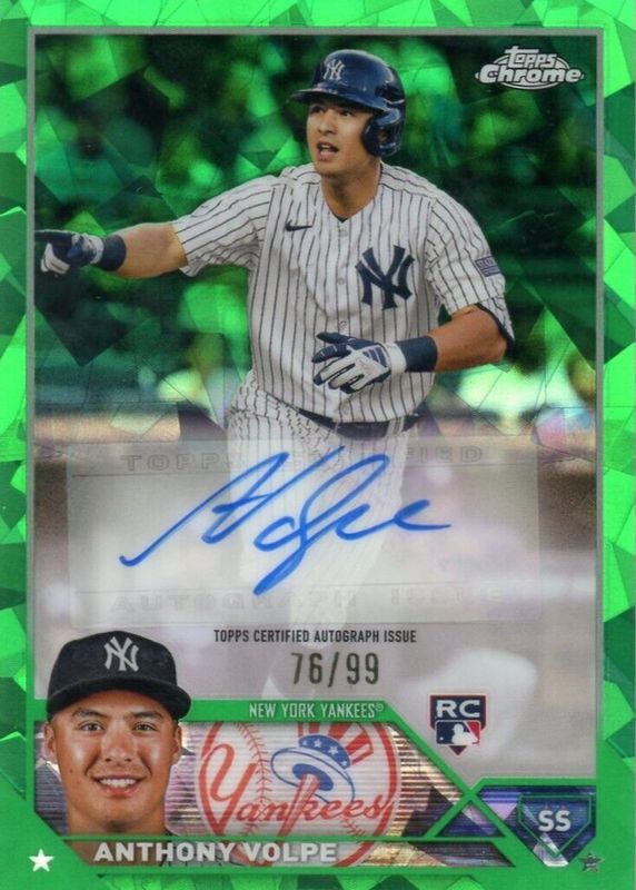 2023 Topps Chrome Update Sapphire Edition #USA-AV Autographs - Green /99