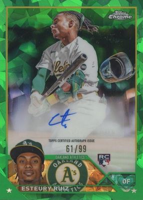 2023 Topps Chrome Update Sapphire Edition #USA-ER Autographs - Green /99