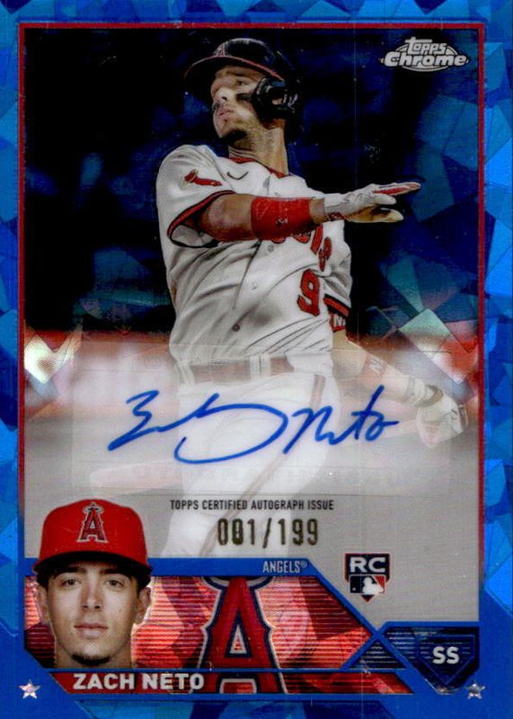 2023 Topps Chrome Update Sapphire Edition #USA-ZN Autographs /199