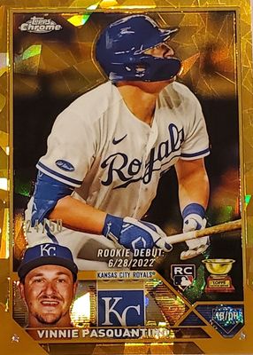 2023 Topps Chrome Update Sapphire Edition #USCS110 Rookie Debut - Gold /50