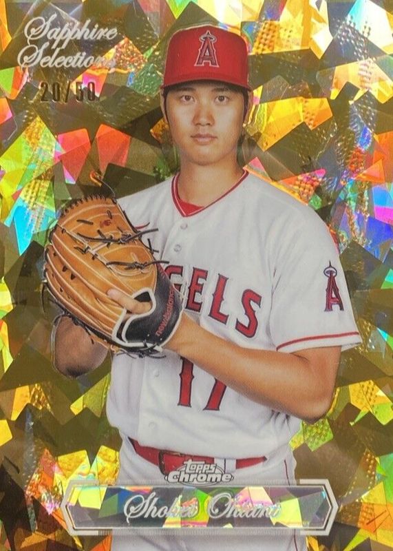 Shohei Ohtani 2023 Topps Chrome Update Sapphire Edition #SS-22 Sapphire Selections - Gold /50 PSA 10