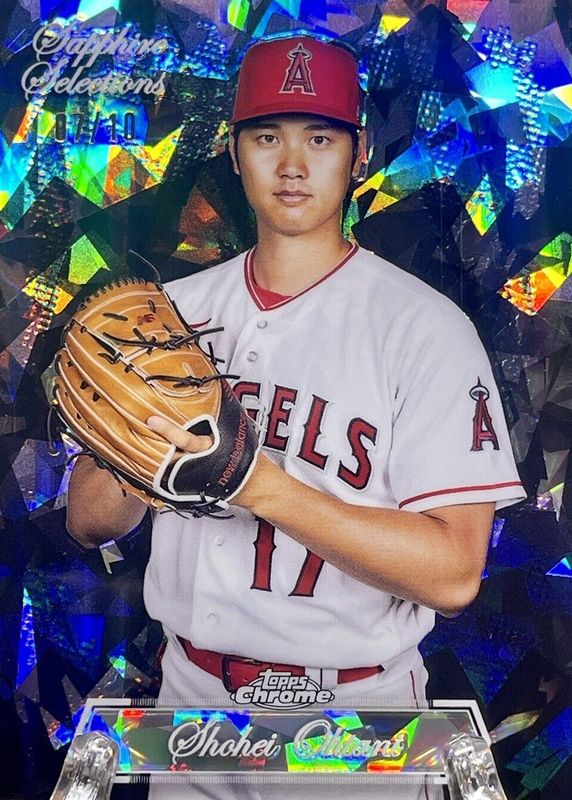 Shohei Ohtani 2023 Topps Chrome Update Sapphire Edition #SS-22 Sapphire Selections - Black /10 PSA 10