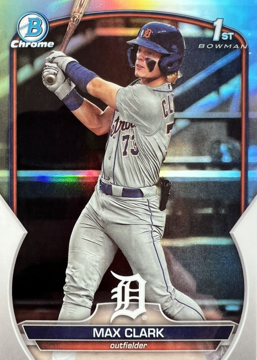 Max Clark 2023 Bowman Draft #BDC-76 Chrome - Refractor (1st) Price