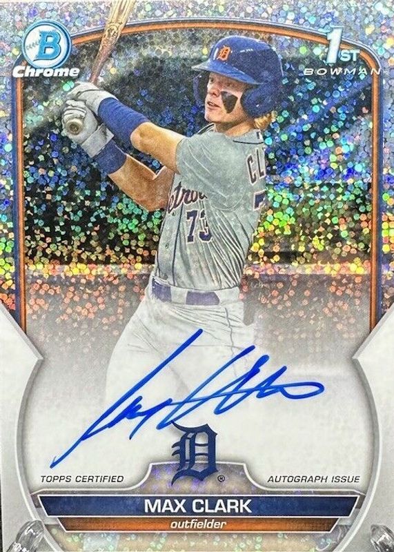 Max Clark 2023 Bowman Draft #CDA-MC Chrome DP Auto - Sparkle 