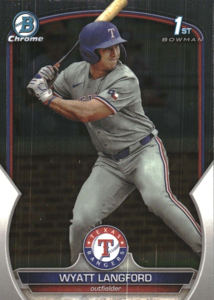 Wyatt Langford 2023 Bowman Draft #BDC-106 Chrome (1st) Price