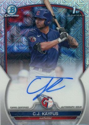 CJ Kayfus 2023 Bowman Draft #CDA-CKA Chrome DP Auto - Blue