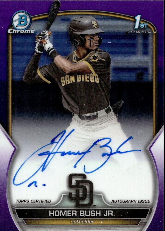 2023 Bowman Draft #CDA-HB Chrome DP Auto - Purple Refractor /250 (1st)