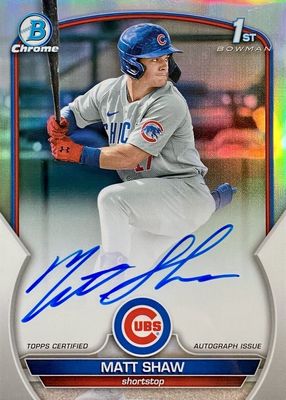 2023 Bowman Draft #CDA-MS Chrome DP Auto - Refractor /499 (1st)