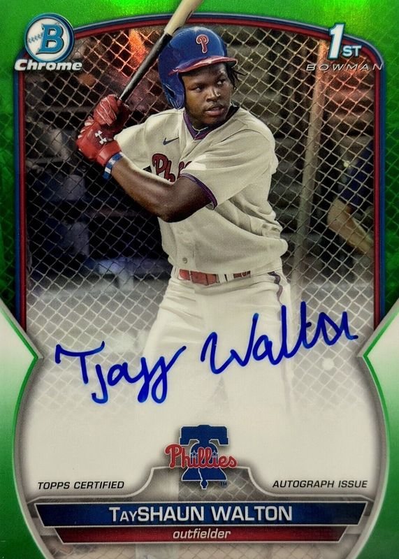 2023 Bowman Draft #CDA-TWA Chrome DP Auto - Green Refractor /99 (1st)