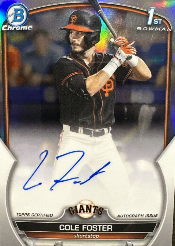 2023 Bowman Draft #CDA-CF Chrome DP Auto - Refractor /499 (1st)