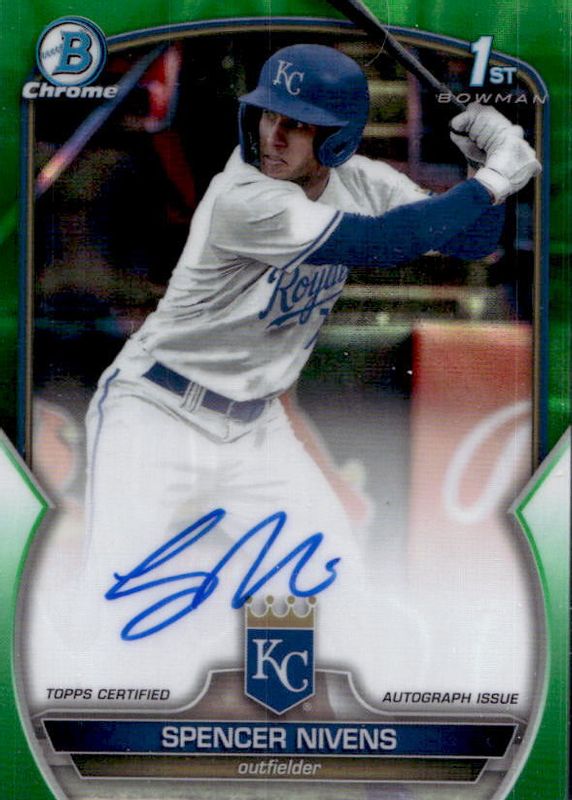 2023 Bowman Draft #CDA-SN Chrome DP Auto - Green Lava Refractor /99 (1st)