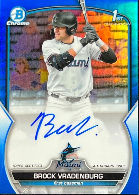2023 Bowman Draft #CDA-BV Chrome Prospect Auto - Blue Refractor /150 (1st)