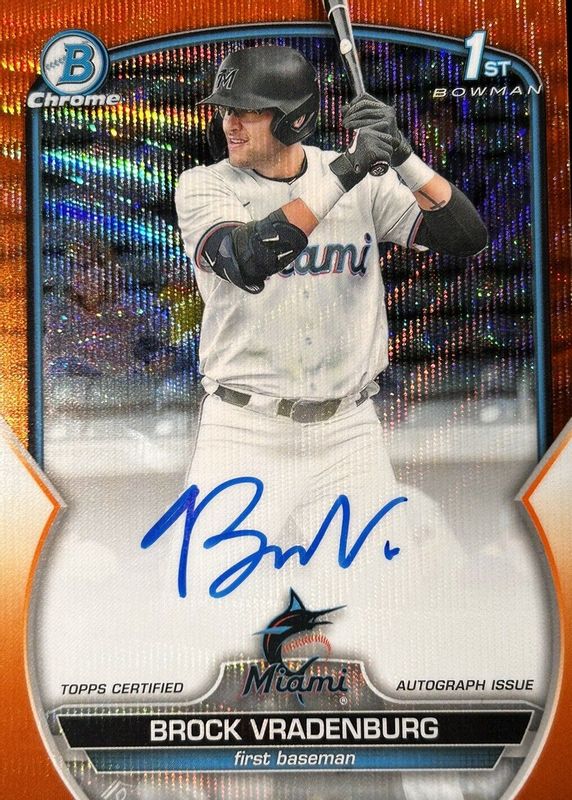 2023 Bowman Draft #CDA-BV Chrome Prospect Auto - Orange Refractor /25 (1st)