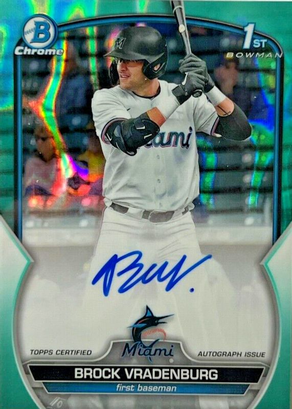 2023 Bowman Draft #CDA-BV Chrome Prospect Auto - Aqua Lava Refractor /199 (1st)