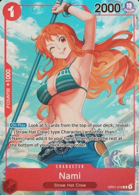 Nami 2022 Romance Dawn #OP01-016 Rare (Alternate Art) CGC 9.5