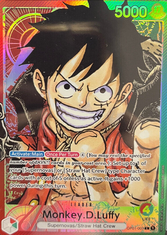 One Piece Romance Dawn Monkey top D. Luffy English ALT ART MINT!