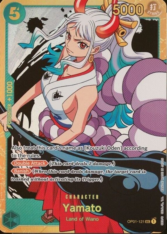 Yamato 2022 Romance Dawn #OP01-121 Secret Rare PSA 9