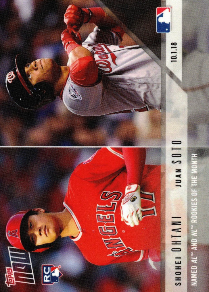Shohei Ohtani 2018 Topps Now #824 Base (w/J. Soto - Print Run 