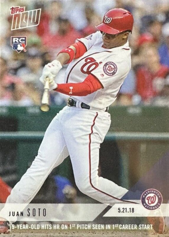 Juan Soto 2018 Topps Now #235 Base (Print Run: 6,815) Rookie SGC 9.5