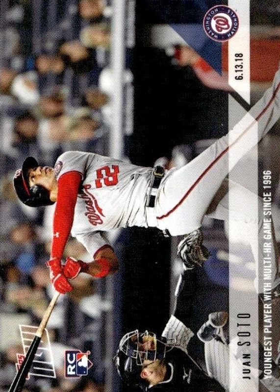 Juan Soto 2018 Topps Now #322 Base (Print Run: 1,672) Rookie SGC 10