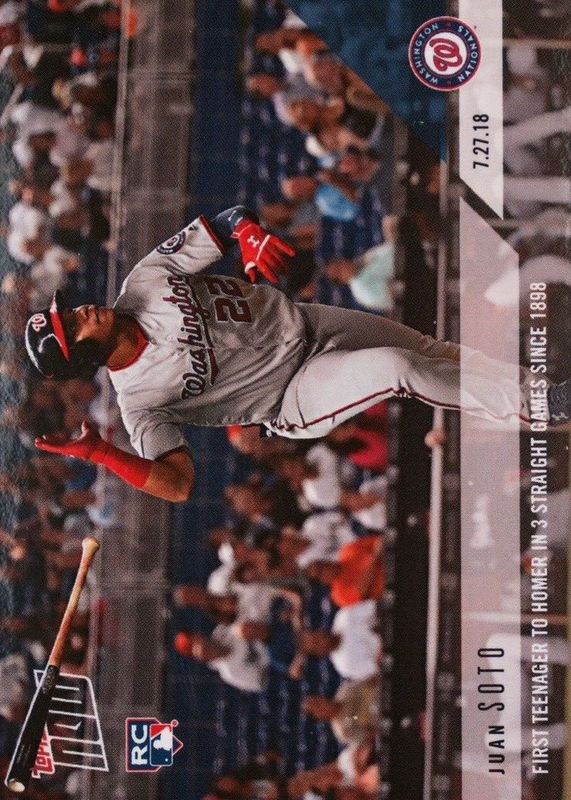 Juan Soto 2018 Topps Now #510 Base (Print Run: 1,483) Rookie RAW