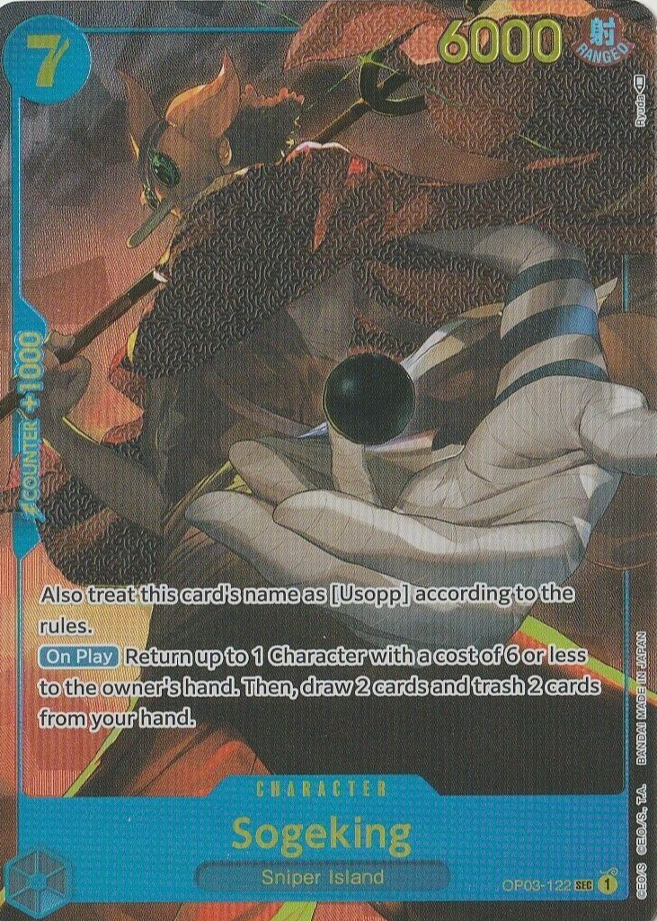 Sogeking OP03-122 SEC Mighty Enemies - ONE PIECE Card Game