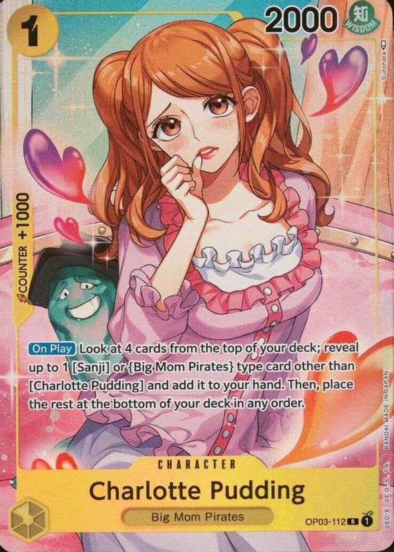 Charlotte Pudding 2023 Pillars of Strength #OP03-112 Rare (Alternate Art) RAW TCG (NEAR MINT)