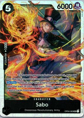 Sabo OP04-083 Super Rare (Promo) ONE PIECE Card Game 2nd