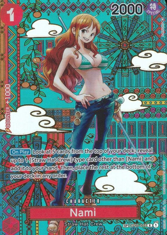 Nami 2023 Awakening of the New Era #OP01-016 Rare (SP) Price Guide 