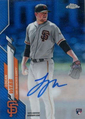 2020 Topps Chrome #RA-LW Rookie Auto - Blue Refractor /150