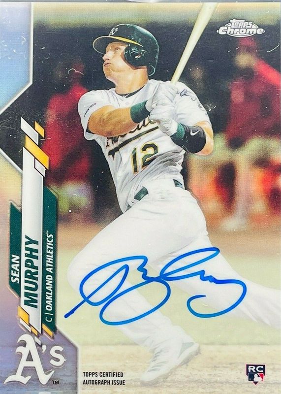 Sean Murphy 2020 Topps Chrome #RA-SM Rookie Auto - Refractor /499 Rookie SGC 9.5