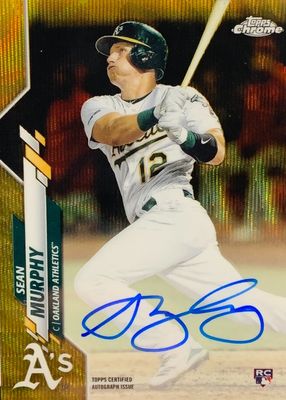 2018 Bowman Chrome Sean Murphy Gold Refractor Auto RC #28/50