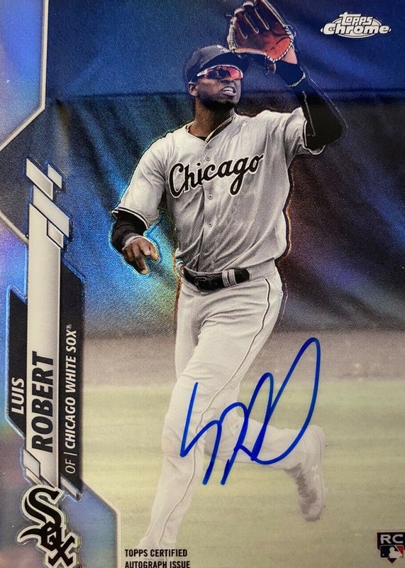 Luis Robert Jr. 2020 Topps Chrome #RA-LR Rookie Auto - Refractor 