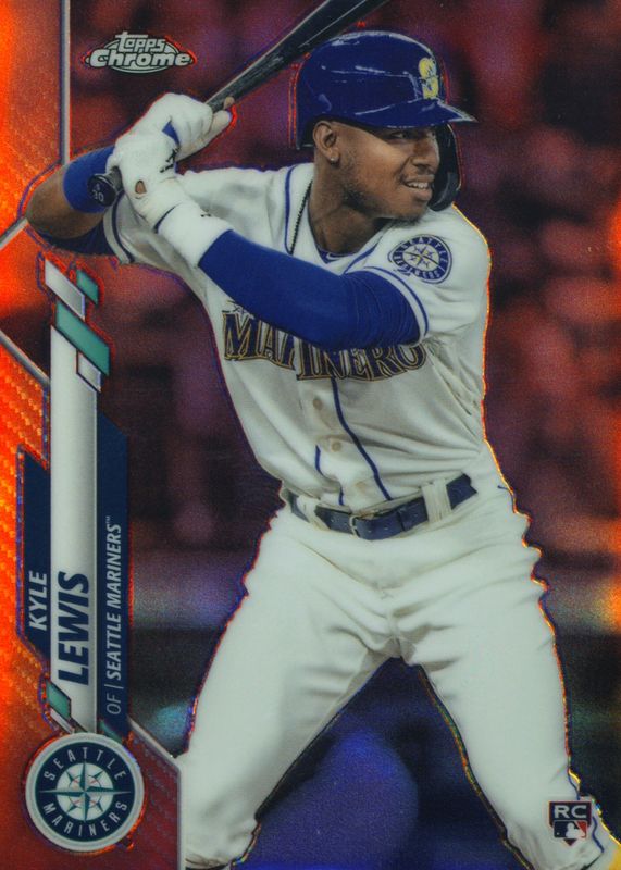 Kyle Lewis 2020 Topps Chrome #186 Red Refractor /5 Rookie SGC 9.5