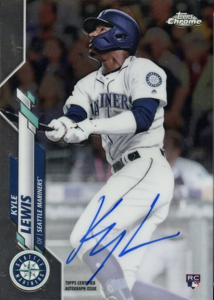 2020年新人王 Kyle Lewis RC Autograph Bowman 2020 Bowman Chrome Kyle Lewis RC Rookie Card PSA 10 Gem
