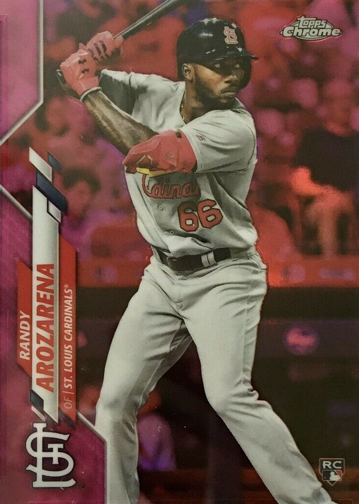 Randy Arozarena 2020 Topps Chrome #49 Pink Refractor Price Guide