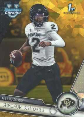 2023 Bowman Chrome University Sapphire Edition #16 Gold /50 (1st)