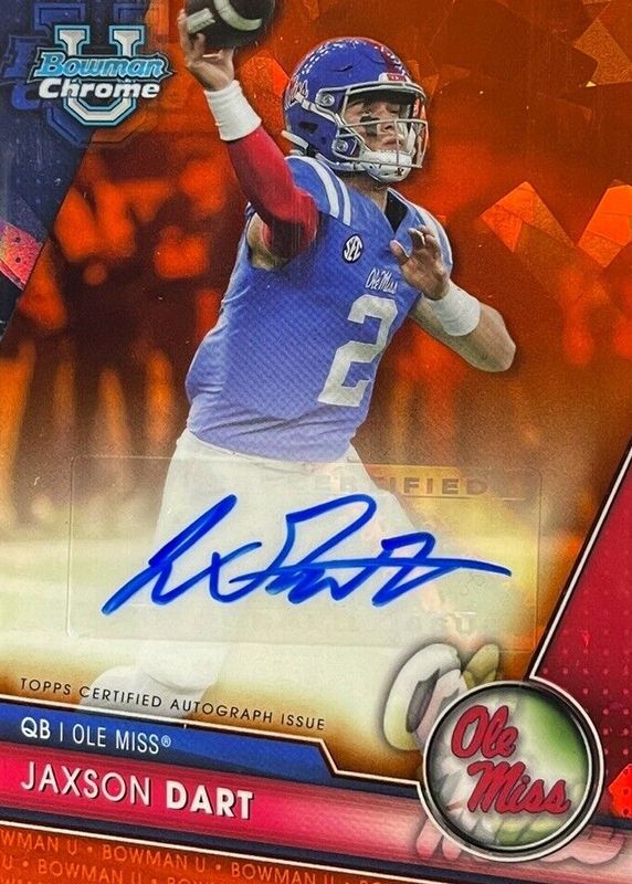 2023 Bowman Chrome University Sapphire Edition #PA-JDA Prospect Auto - Orange /25