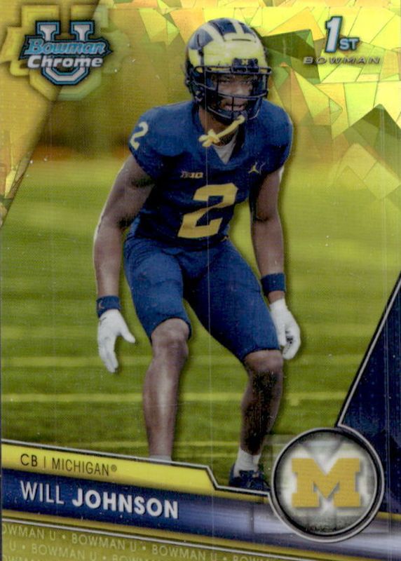 2023 Bowman Chrome University Sapphire Edition #157 Yellow /75 (1st)