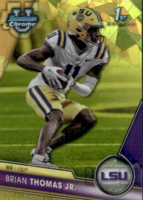 2023 Bowman Chrome University Sapphire Edition #8 Yellow /75 (1st)